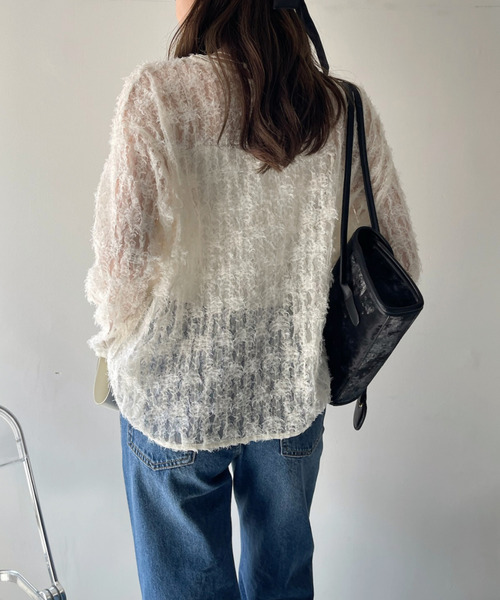 【Eclat one】 チュール フリル 前後2WAY トップス（シャツ/ブラウス）｜Eclat one（エクラワン）