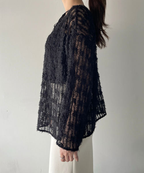 【Eclat one】 チュール フリル 前後2WAY トップス（シャツ/ブラウス）｜Eclat one（エクラワン）