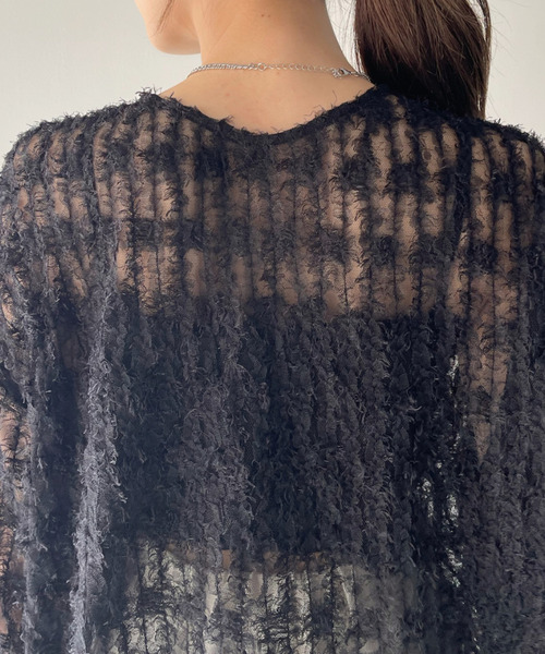 【Eclat one】 チュール フリル 前後2WAY トップス（シャツ/ブラウス）｜Eclat one（エクラワン）