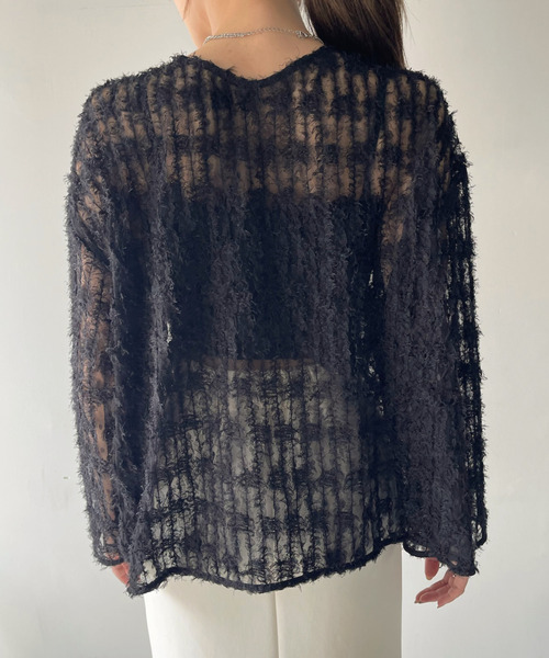 【Eclat one】 チュール フリル 前後2WAY トップス（シャツ/ブラウス）｜Eclat one（エクラワン）