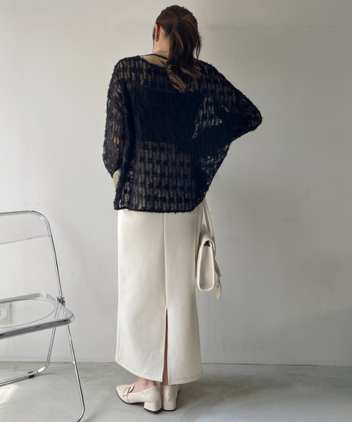 【Eclat one】 チュール フリル 前後2WAY トップス（シャツ/ブラウス）｜Eclat one（エクラワン）