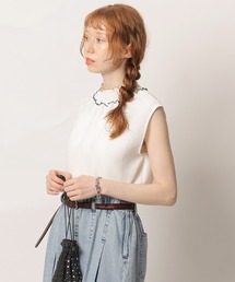 DOUBLE NAME | 前後2WAYノースリシャーリングブラウス(シャツ/ブラウス)