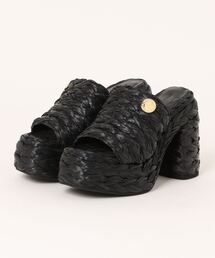 STELLA McCARTNEY（ステラマッカートニー）の「Skyla Raffia Heeled Sandals / スカイラ ラフィアヒールサンダル（サンダル・レディース）」