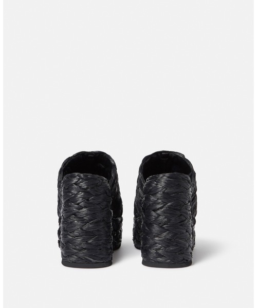 STELLA McCARTNEY(ステラマッカートニー)の「Skyla Raffia Heeled Sandals / スカイラ ラフィアヒールサンダル(サンダル・レディース・ナチュラル/ブラック・36/38/35/37)」の5枚目の写真