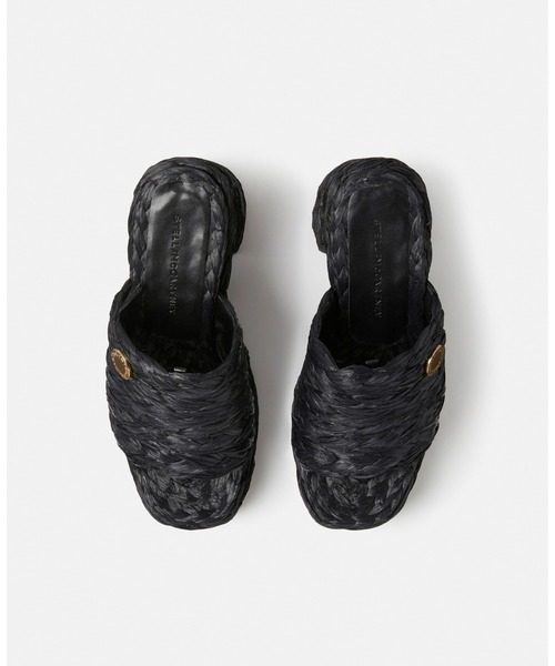 STELLA McCARTNEY(ステラマッカートニー)の「Skyla Raffia Heeled Sandals / スカイラ ラフィアヒールサンダル(サンダル・レディース・ナチュラル/ブラック・36/38/35/37)」の7枚目の写真