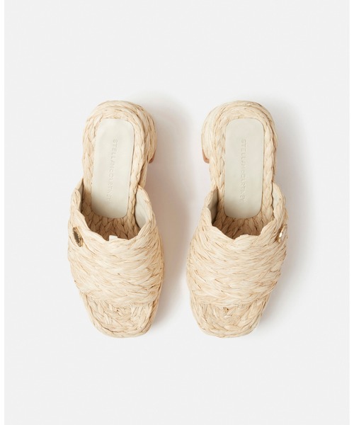 STELLA McCARTNEY(ステラマッカートニー)の「Skyla Raffia Heeled Sandals / スカイラ ラフィアヒールサンダル(サンダル・レディース・ナチュラル/ブラック・36/38/35/37)」の11枚目の写真