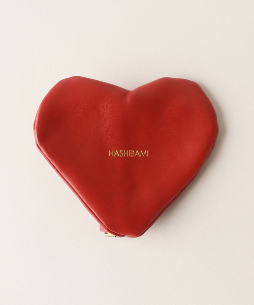 Spick & Span(スピックアンドスパン)の「HASHIBAMI / ハシバミ バネグチハートポーチ HA-2311-406(ポーチ・レディース・レッド・FREE)」の1枚目の写真