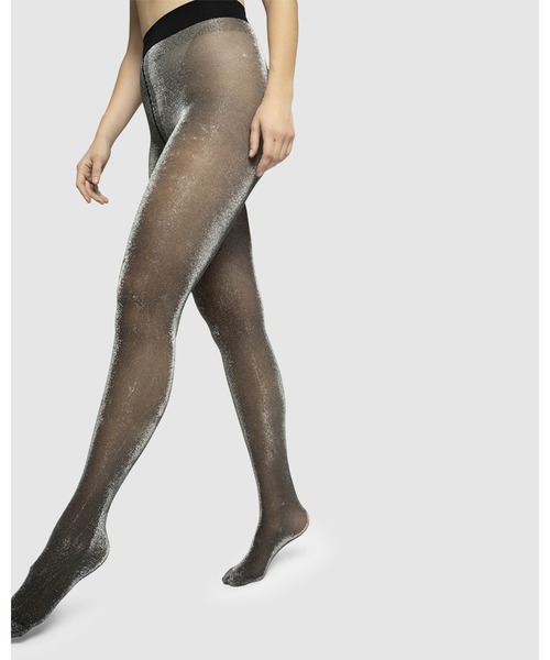 Tora shimmery tights Black/Silver（タイツ/ストッキング）｜SWEDISH STOCKING（スウェディッシュストッキングス） 5,838円