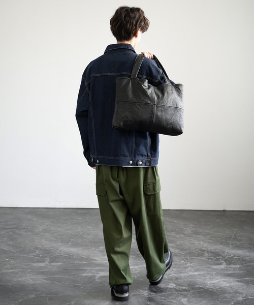 Rocky Monroe（ロッキーモンロー）の「本革トートバッグ（トートバッグ・メンズ・ブラック・FREE）」の4枚目の写真