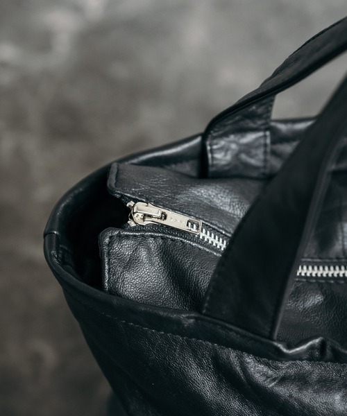 Rocky Monroe（ロッキーモンロー）の「本革トートバッグ（トートバッグ・メンズ・ブラック・FREE）」の9枚目の写真