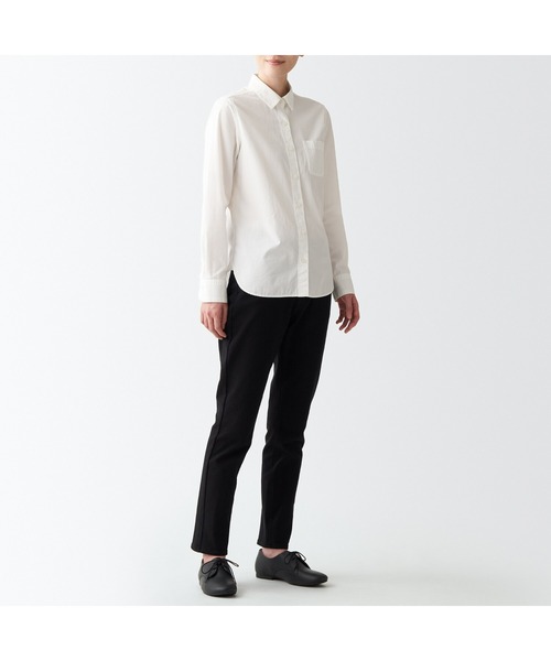 無印良品(ムジルシリョウヒン)の「婦人 疲れにくい レザーシューズ(その他シューズ・レディース・オフホワイト/ブラック・22.5cm/23.0cm/23.5cm/24.0cm/24.5cm/25.0cm)」の4枚目の写真