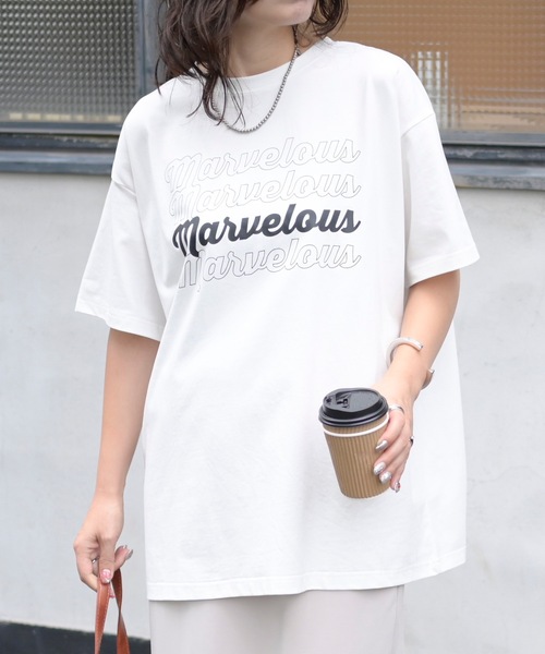 MARVELOUSロゴTシャツ (ユニセックス）（Tシャツ/カットソー）｜＆HALF