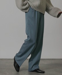 センタープレスストレートパンツ イージーパンツ スラックス