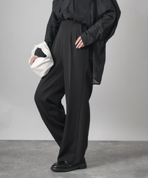 Social GIRL | センタープレスストレートパンツ イージーパンツ スラックス(スラックス)