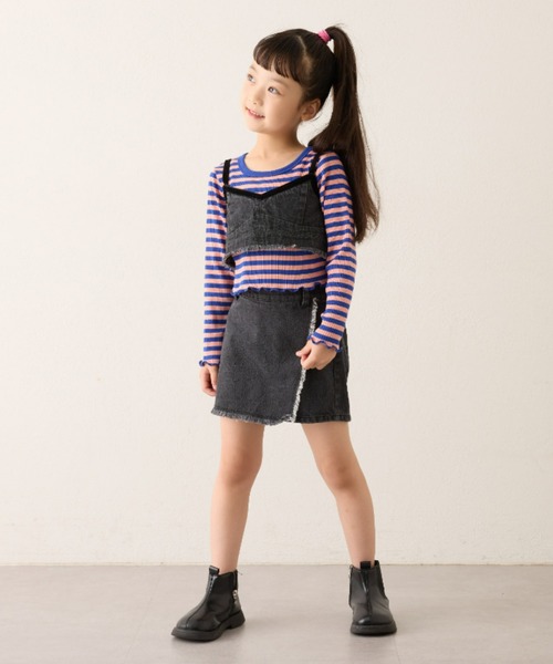 CIAOPANIC TYPY(チャオパニックティピー)の「【一部店舗限定】【KIDS】【emma】デニムパレオキュロット(デニムパンツ・キッズ・ネイビー/ブラック・XX-LARGE/X-LARGE/LARGE/MEDIUM/SMALL)」の13枚目の写真