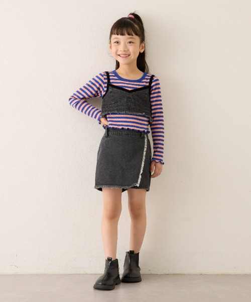 CIAOPANIC TYPY(チャオパニックティピー)の「【一部店舗限定】【KIDS】【emma】デニムパレオキュロット(デニムパンツ・キッズ・ネイビー/ブラック・XX-LARGE/X-LARGE/LARGE/MEDIUM/SMALL)」の14枚目の写真