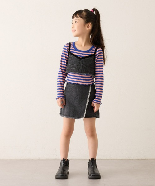 CIAOPANIC TYPY(チャオパニックティピー)の「【一部店舗限定】【KIDS】【emma】デニムパレオキュロット(デニムパンツ・キッズ・ネイビー/ブラック・XX-LARGE/X-LARGE/LARGE/MEDIUM/SMALL)」の17枚目の写真