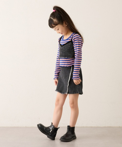 CIAOPANIC TYPY(チャオパニックティピー)の「【一部店舗限定】【KIDS】【emma】デニムパレオキュロット(デニムパンツ・キッズ・ネイビー/ブラック・XX-LARGE/X-LARGE/LARGE/MEDIUM/SMALL)」の16枚目の写真