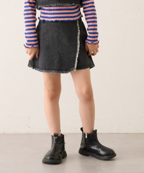 CIAOPANIC TYPY(チャオパニックティピー)の「【一部店舗限定】【KIDS】【emma】デニムパレオキュロット(デニムパンツ・キッズ・ネイビー/ブラック・XX-LARGE/X-LARGE/LARGE/MEDIUM/SMALL)」の11枚目の写真