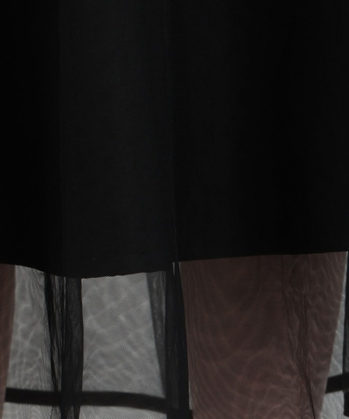 Andemiu（アンデミュウ）の「チュールスソパイピングスカート138831（スカート・レディース・ブラック/オフホワイト/ブルー・FREE）」の15枚目の写真