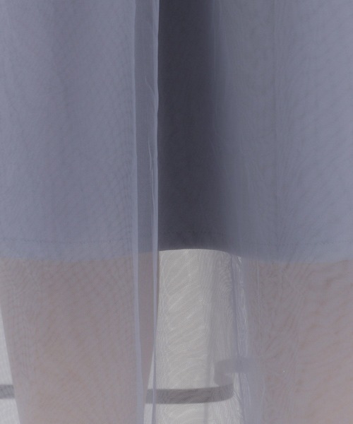 Andemiu（アンデミュウ）の「チュールスソパイピングスカート138831（スカート・レディース・ブラック/オフホワイト/ブルー・FREE）」の16枚目の写真