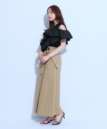 美品⭐️PRADA ブラック ラップスカート 36 中古・古着通販】PRADA (プラダ) リナイロンスカート ブラック