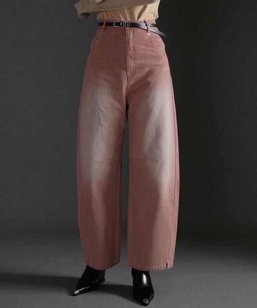 PRANK PROJECT（プランクプロジェクト）の「4ステップスーパーコクーンデニム / 4 Step Super Cocoon Denim（デニムパンツ・レディース・ピンク/ブラウン/ブルー・36/38）」の15枚目の写真