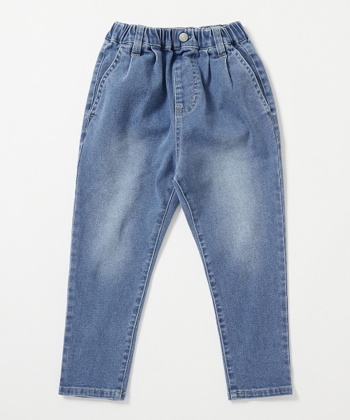 devirock(デビロック)の「楽デニム タックパンツ(デニムパンツ・キッズ・サックスブルー系1/ブルー系9/ワンウォッシュ・90cm/100cm/110cm/120cm/130cm/140cm/150cm/160cm)」の9枚目の写真