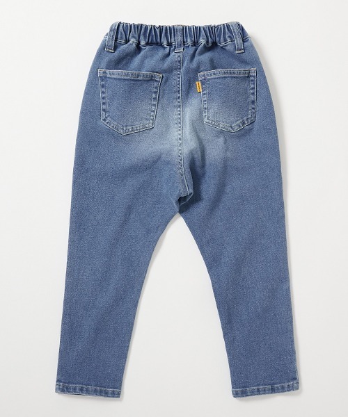 devirock(デビロック)の「楽デニム タックパンツ(デニムパンツ・キッズ・サックスブルー系1/ブルー系9/ワンウォッシュ・90cm/100cm/110cm/120cm/130cm/140cm/150cm/160cm)」の10枚目の写真