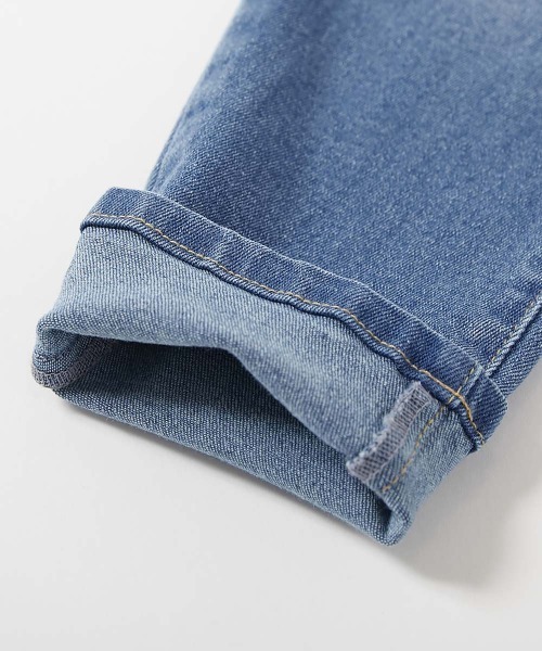 devirock(デビロック)の「楽デニム タックパンツ(デニムパンツ・キッズ・サックスブルー系1/ブルー系9/ワンウォッシュ・90cm/100cm/110cm/120cm/130cm/140cm/150cm/160cm)」の13枚目の写真