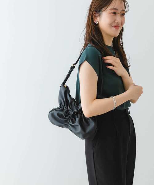 RODE SKO（ロデスコ）の「シャーリングワンハンドルバッグ（ハンドバッグ・レディース・ブラウン系その他/ブラック/オフホワイト・ONE）」の16枚目の写真