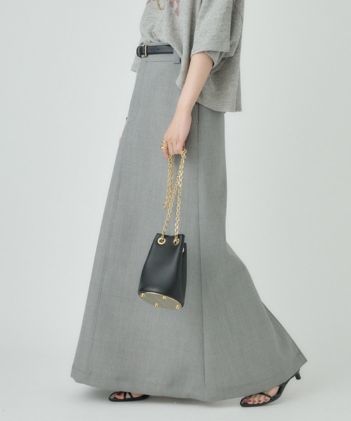 Chaos（カオス）の「Chaos(カオス)/ダスティーロングスカート（スカート・レディース・ライトグレー・38/36）」の13枚目の写真