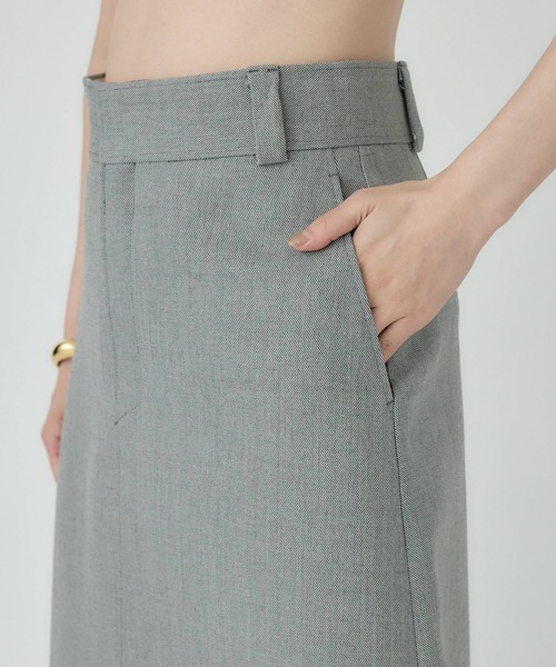 Chaos（カオス）の「Chaos(カオス)/ダスティーロングスカート（スカート・レディース・ライトグレー・38/36）」の4枚目の写真