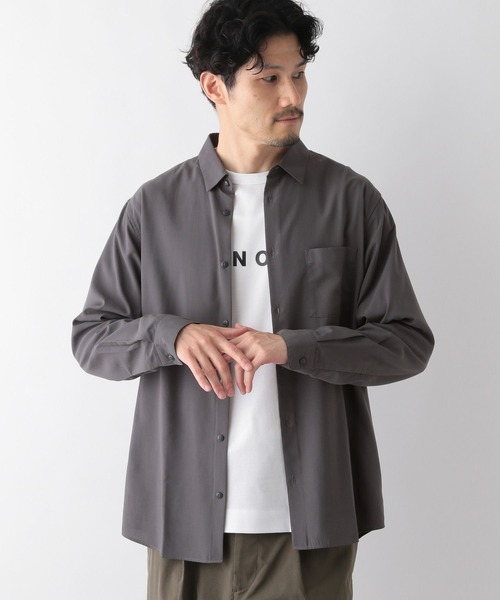 GLOBAL WORK（グローバルワーク）の「サラサマレギュラーカラーシャツ/116328（シャツ/ブラウス・メンズ・ライトグリーン系2/グレー系2/ネイビー/チャコール/ブルー系5/ブルー系6/ライトブルー・LARGE/MEDIUM/SMALL/X-LARGE）」の15枚目の写真