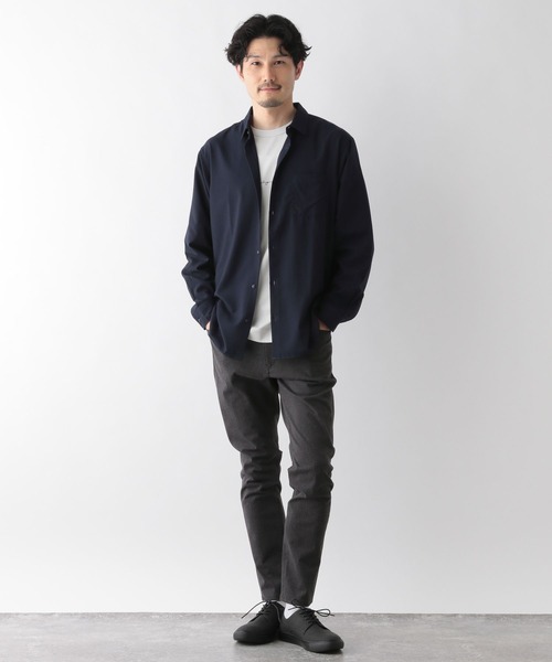 GLOBAL WORK（グローバルワーク）の「サラサマレギュラーカラーシャツ/116328（シャツ/ブラウス・メンズ・ライトグリーン系2/グレー系2/ネイビー/チャコール/ブルー系5/ブルー系6/ライトブルー・LARGE/MEDIUM/SMALL/X-LARGE）」の8枚目の写真