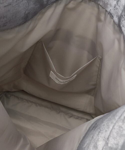 OPAQUE.CLIP（オペークドットクリップ）の「◆【2WAY／A4サイズ対応】ドローストリングサイドリボンショルダーバッグ（ショルダーバッグ・レディース・ベージュ/グレー/ブラック・00）」の10枚目の写真