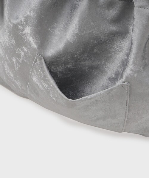 OPAQUE.CLIP（オペークドットクリップ）の「◆【2WAY／A4サイズ対応】ドローストリングサイドリボンショルダーバッグ（ショルダーバッグ・レディース・ベージュ/グレー/ブラック・00）」の9枚目の写真