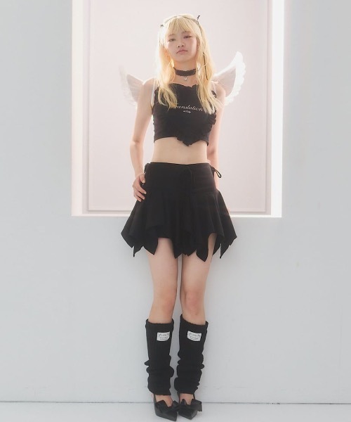 lilLilly（リルリリー）の「ハートフリルキャミトップス（キャミソール