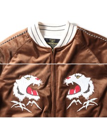 HOUSTON スカジャン 黒 MEDIUM HOUSTON｜ヒューストンのスカジャン（ブラック/黒色系）通販