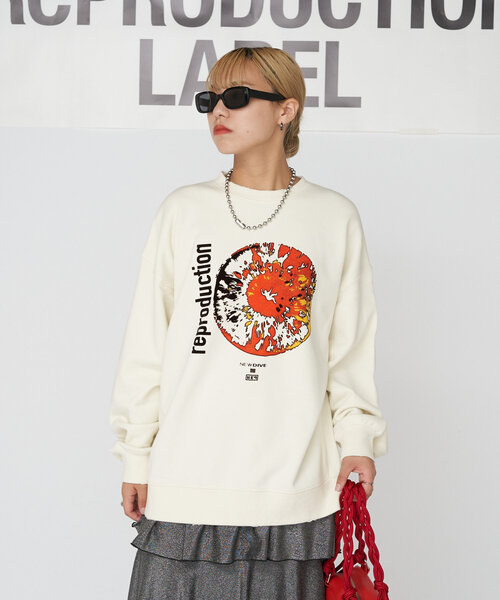 RePRODUCTION LABEL（リプロダクションレーベル）の「【RePRODUCTION LABEL / リプロダクションレーベル】セットインスウェット（Tシャツ/カットソー・レディース・ピンク/グレー/ネイビー/ブラック/ブラック系その他2/ピンク系その他/グレー系その他/ブラック系その他/アイボリー・FREE）」の15枚目の写真