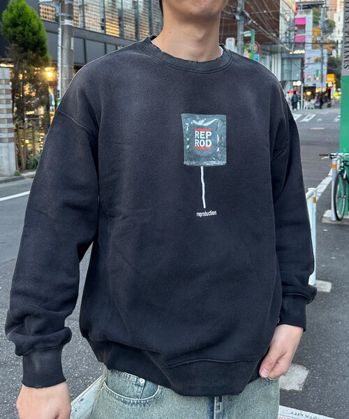 RePRODUCTION LABEL（リプロダクションレーベル）の「【RePRODUCTION LABEL / リプロダクションレーベル】セットインスウェット（Tシャツ/カットソー・レディース・ピンク/グレー/ネイビー/ブラック/ブラック系その他2/ピンク系その他/グレー系その他/ブラック系その他/アイボリー・FREE）」の18枚目の写真