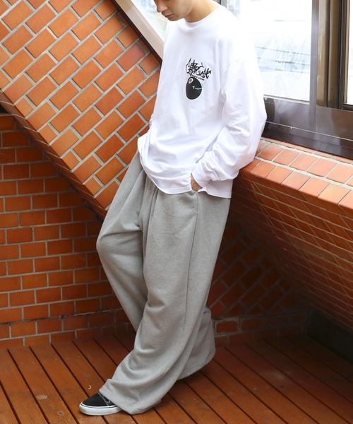 8(eight)(エイト)の「ダブルタック極太スエットパンツ(スウェットパンツ・メンズ・ブラック/杢グレー・MEDIUM/LARGE)」の7枚目の写真