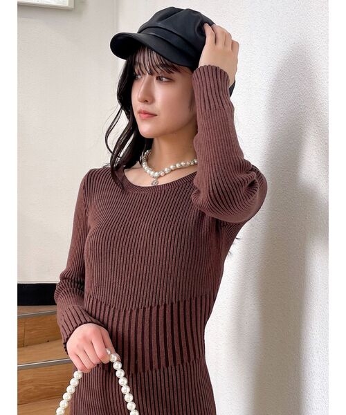 GYDA（ジェイダ）の「フェイクレザーbrimキャスケット（キャスケット・レディース・その他1/ブラック・FREE）」の6枚目の写真