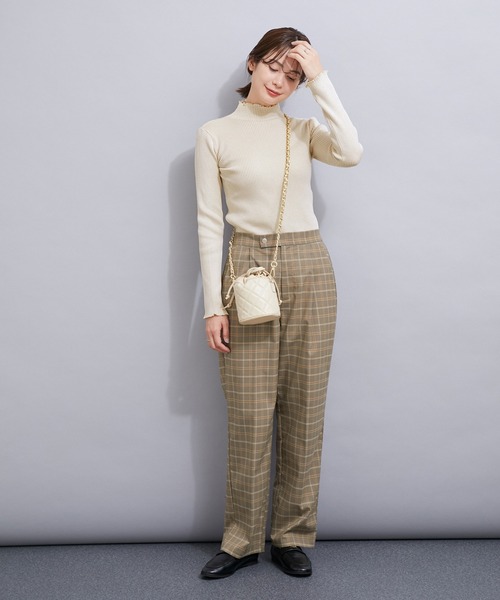 le cercle ADAM ET ROPE'(ルセルクルアダムエロペ)の「メランジタートルニット(ニット/セーター・レディース・ホワイト系その他2/ブラック系その他/カーキ/ベージュ系その他/ボルドー・FREE)」の21枚目の写真