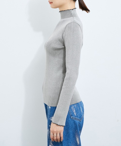 【ROHE/ロヘ】FRINGE WL BLEND タートルネックニット SALON adam et ropé(サロン アダム エ ロペ) / ウォッシャブル