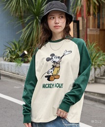【Disney】別注 / ミッキーマウス / オールドグラフィックプリントTシャツ