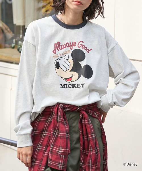 Disney】別注 / ミッキーマウス / オールドグラフィックプリントT
