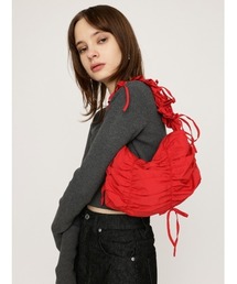SHIRRING RIBBON NYLON BAG シャーリング リボン ナイロン バッグ