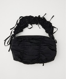 SHIRRING RIBBON NYLON BAG シャーリング リボン ナイロン バッグ