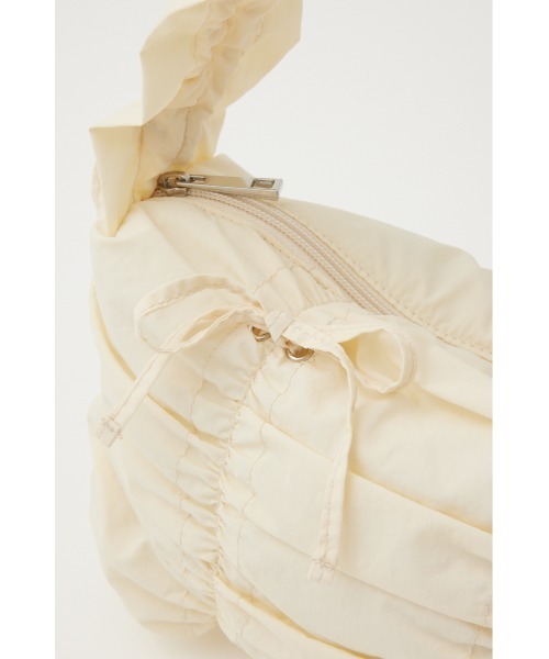 SLY（スライ）の「SHIRRING RIBBON NYLON BAG シャーリング リボン ナイロン バッグ（ショルダーバッグ・レディース・オフホワイト/ブラック/レッド・FREE）」の10枚目の写真